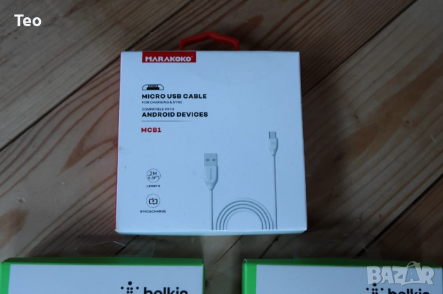 Нови кабели USB А to USB C и Micro USB MCB1, снимка 3 - USB кабели - 52599198