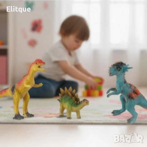 Детски комплект фигурки динозаври със звук – DINOSAUR ERA 6 броя, снимка 8 - Други - 52575777