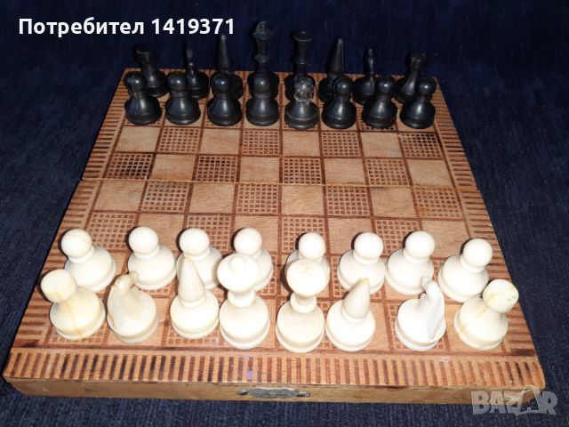 Шах в дървена кутия, снимка 2 - Шах и табла - 45687074