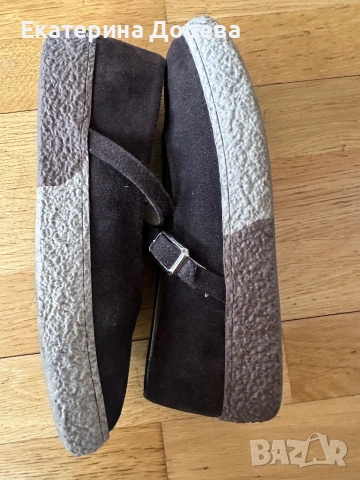 Тъмнокафяви обувки велур, снимка 2 - Дамски ежедневни обувки - 53568563