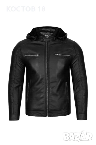 Мъжко зимно кожено яке – 3487