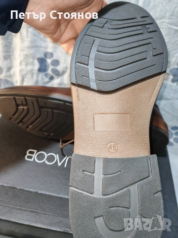 Удобни мъжки кларкове от естествена кожа Oliver Jacob № 45, снимка 10 - Мъжки боти - 53793206