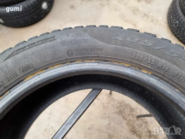 2бр зимни гуми 205/55/16 Pirelli L01414 , снимка 4 - Гуми и джанти - 47039224