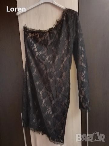 *Last Point life*Нова рокля подплатена с дантела без един ръкав, снимка 8 - Рокли - 52580380