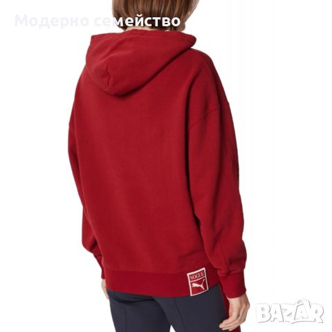 Дамско спортно горнище puma x vogue oversized hoodie red, снимка 2 - Суичъри - 46739425