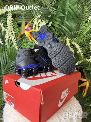 !НОВИ! Nike Shox TL | Black/Blue | + КУТИЯ, снимка 7 - Маратонки - 54167961