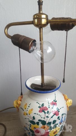 Немска порцеланова нощна лампа, снимка 4 - Антикварни и старинни предмети - 45150466