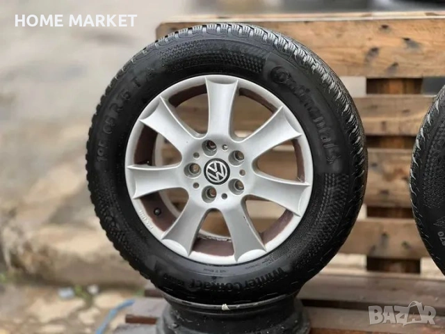 5х112 15 VW Golf 5 Bora Caddy Jetta Touran Vento 5x112 ЕТ 45 J 6 Централен отвор 57.1 със втулки 195, снимка 5 - Гуми и джанти - 53315617