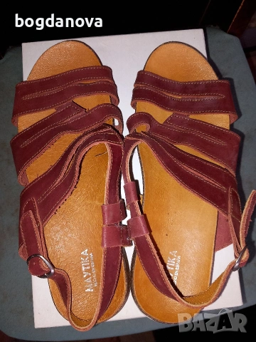 Дамски летни сандали от естествена кожа, 39 номер, снимка 2 - Сандали - 53987062