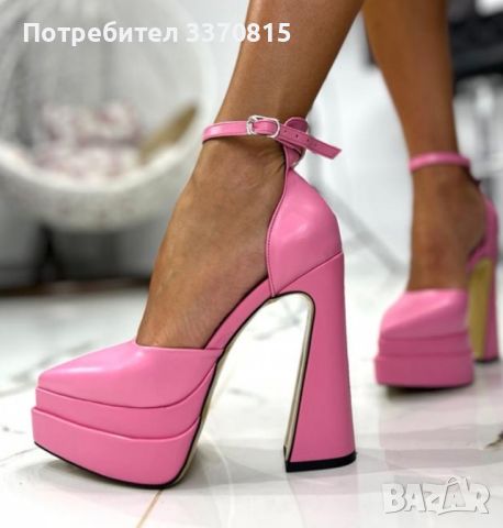 Сандали на ток Vers Barbie pink, снимка 1 - Дамски обувки на ток - 45177448
