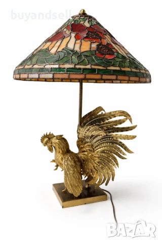 Настолна лампа Тифани Tiffany lamb витражно стъкло