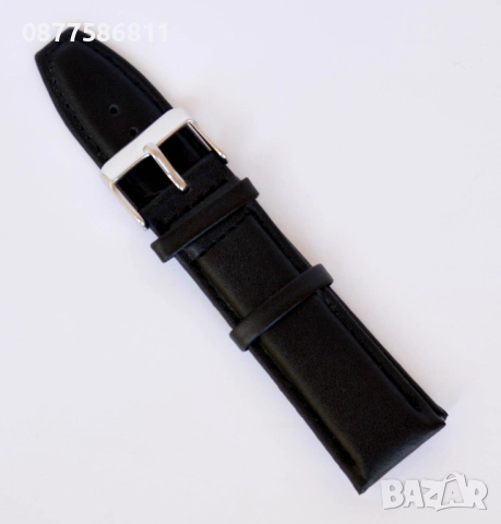 НОВА КОЖЕНА КАИШКА ОБШИТА С БЯЛ ШЕВ/КОНЕЦ.ЛУКСОЗНИ КОЖЕНИ КАИШКИ ЗА ЧАСОВНИЦИ С БЯЛ ТИГЕЛ. KAISHKA, снимка 18 - Каишки за часовници - 51612177