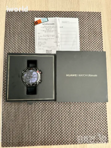 НОВ❗️24М ГАРАНЦИЯ❗️HUAWEI WATCH ULTIMATE Лизинг от 34лв/м / Black Zircon , снимка 1 - Смарт часовници - 47377933