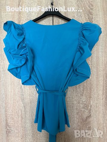 Дамска блузка с ефектни ръкави, снимка 7 - Корсети, бюстиета, топове - 46446309