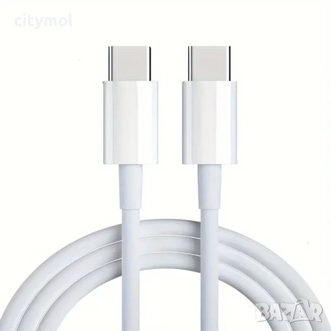 USB Type-C to USB Type-C Charging Cable 60W - 200 см, снимка 2 - USB кабели - 50547007