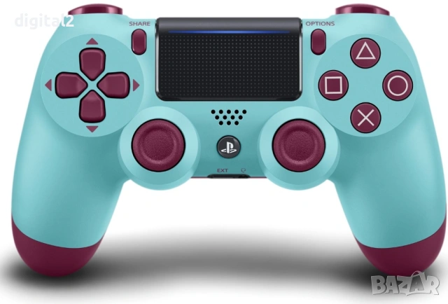 Sony DualShock 4 Berry Blue v2, Оригинален , Лимитиран , 2 г гаранция, снимка 2 - PlayStation конзоли - 53627376