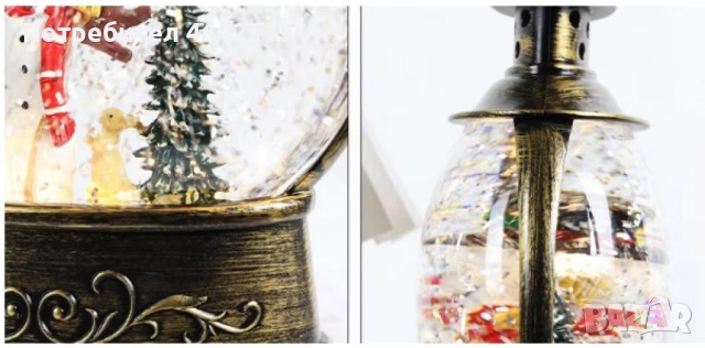 Коледен снежен глобус, снимка 14 - Декорация за дома - 52336788