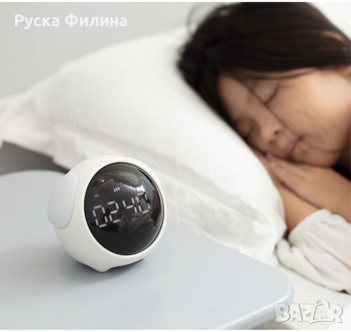 Емоджи часовник-аларма с голям цифров дисплей, снимка 6 - Детски - 45320232