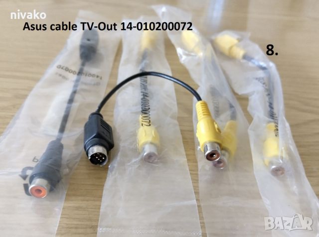 Продавам кабели: аудио видео, антенни, компютърни, снимка 8 - Друга електроника - 45421046