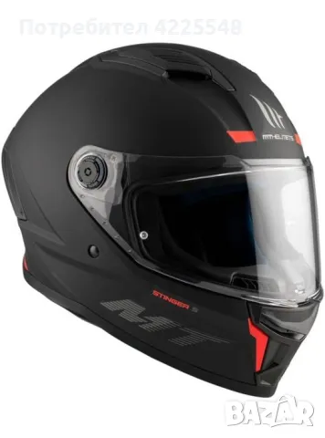 Чисто нова каска MT HELMETS STINGER черно-оранжева размер М, снимка 3 - Аксесоари и консумативи - 47146010