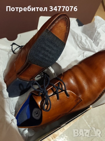 Нови мъжки немски обувки Bugatti от естествена кожа, снимка 3 - Ежедневни обувки - 51949429