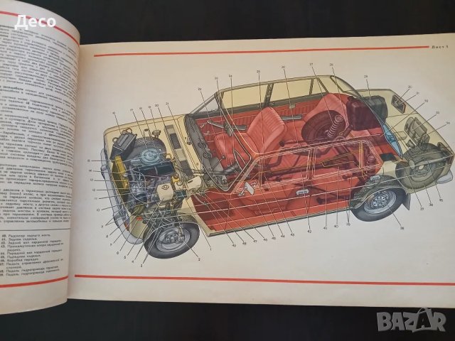 Книга Цветен албум автомобили ВаЗ 2103/2106 Лада Москва Машиностроение 1987 год, снимка 3 - Специализирана литература - 46916090