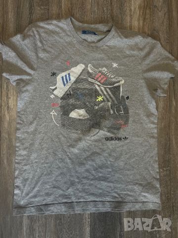 Тениска Adidas Superstar Boxes — размер М, снимка 1 - Тениски - 46410081