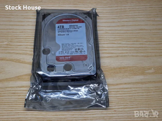 Нов 4TB WD RED WD40EFAX hdd хард диск, снимка 1 - Твърди дискове - 47811952