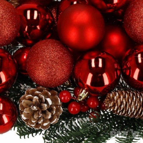 Комплект от 6 коледни топки за елха, снимка 8 - Декорация за дома - 51992268