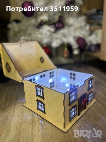 Дървена къщичка -кутия за спомени , снимка 3 - Други - 53247416