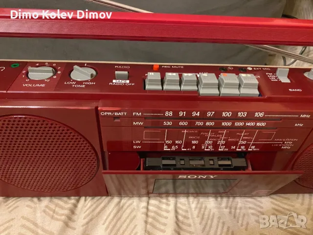 Sony CFS-2000L Касетофон. Red Edition. Rare!, снимка 6 - Аудиосистеми - 48180107