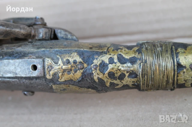 Арнаутски кремъчен пистолет , снимка 13 - Антикварни и старинни предмети - 51407958