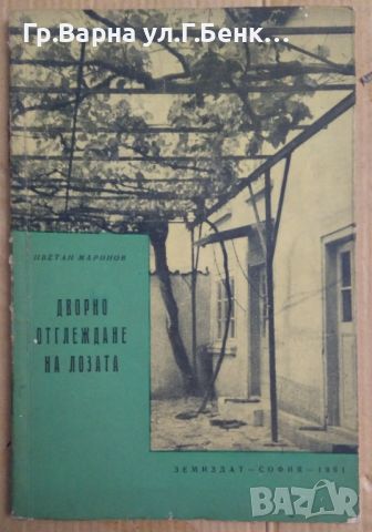 Дворно отглеждане на лозата  Цветан Маринов 7лв, снимка 1 - Специализирана литература - 46286404
