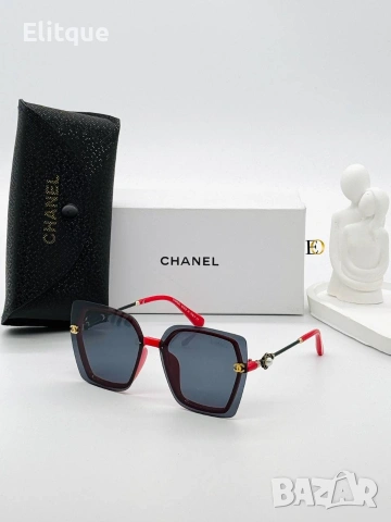 слънчеви очила chanel с ув защита,кутия , калъф и кърпичка на марката , снимка 6 - Слънчеви и диоптрични очила - 54214859