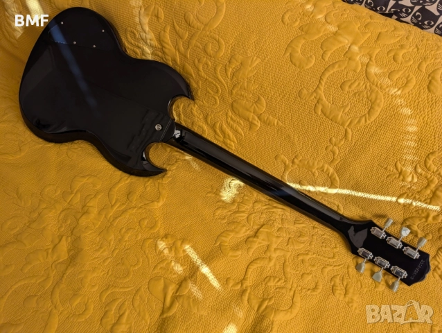 Неползвана Epiphone SG Custom Ebony с модификации, снимка 6 - Китари - 52261649