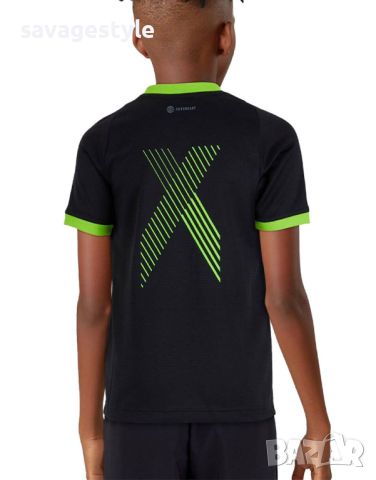 Детска тениска ADIDAS Football Inspired X Training Tee Black, снимка 2 - Детски тениски и потници - 46214780