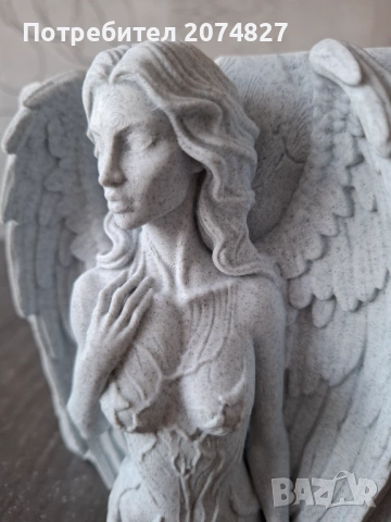 Angel of Stone – 3D релефна скулптура, снимка 3 - Декорация за дома - 53451960