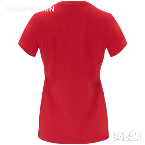 Нова дамска тениска в червен цвят, снимка 2 - Тениски - 45314672