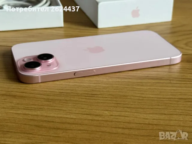 Бартер като нов iphone 15 128gb pink гаранционен, снимка 4 - Apple iPhone - 48268657