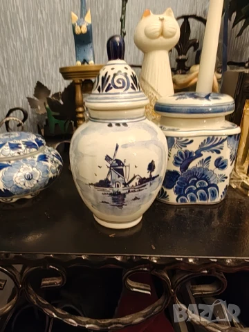 Делфт прекрасни порцеланови бурканчета, снимка 4 - Аксесоари за кухня - 50660053