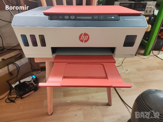 Принтер HP Smart Tank 519 мултифункционално у-во, снимка 2 - Принтери, копири, скенери - 52508281