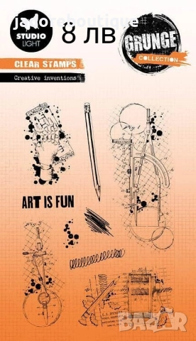 Силиконови печати Studio Light различни видове цветя, хора и други, снимка 2 - Други - 34638866