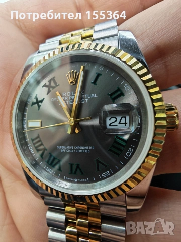 Rolex Wimbledon 36 , снимка 3 - Мъжки - 53605597