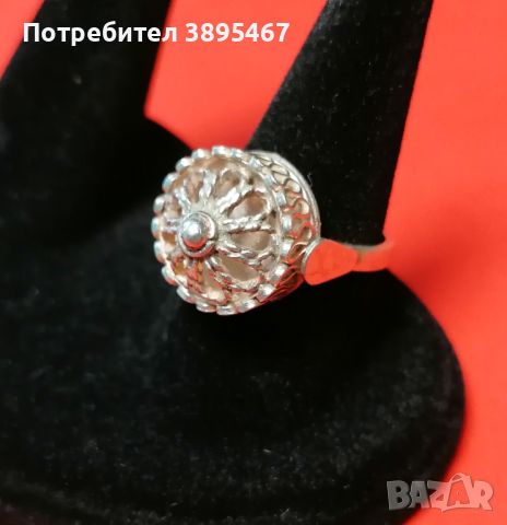 Възрожденски сребърен пръстен , снимка 3 - Пръстени - 45760171