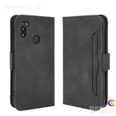 Samsung Galaxy M21 2021 Wallet Калъф и Протектор, снимка 4 - Калъфи, кейсове - 48388166