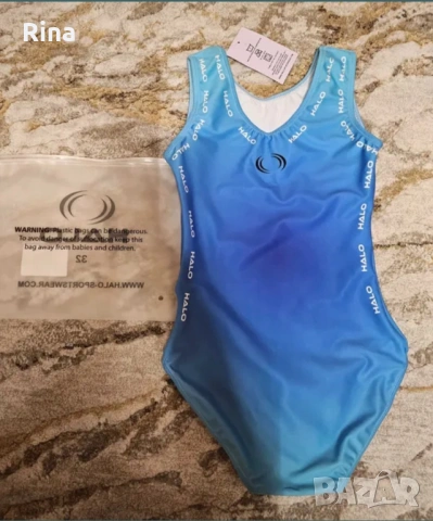 Halo. Ново трико за акробатика/гимнастика. Р-р 32;  10-12г, снимка 2 - Художествена гимнастика - 53646253