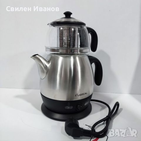 Електрически чайник от неръждаема стомана Lexical LTM-0860, 2 в 1, снимка 2 - Други стоки за дома - 45668955