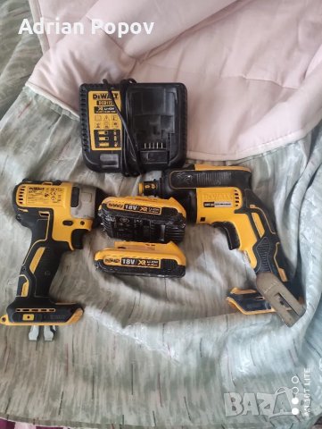 Безчетков комплект DEWALT18V, снимка 1 - Куфари с инструменти - 47153094