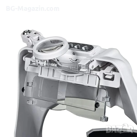 Мощна професионална увеличителна лупа за глава часовникарска с лед осветление лампа бродиране шиене, снимка 6 - Други инструменти - 50919287