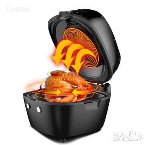 Фритюрник за пържене без мазнина 6.5 л Smart Fries Air Fryer , снимка 3 - Фритюрници - 45748992